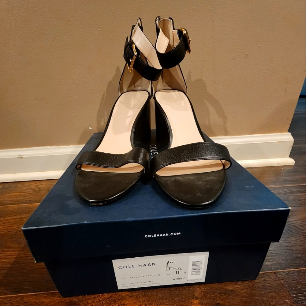 Womens sandals, size 11, black, Cole Haan